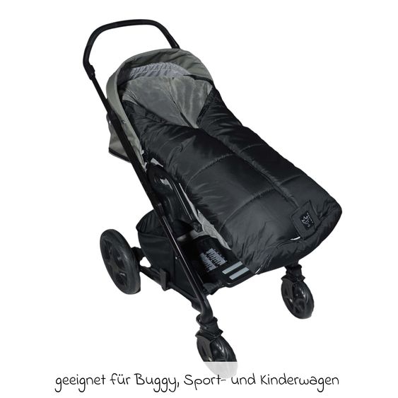 Kaiser Thermo-Fleece Fußsack Sandy für Buggy, Sport- & Kinderwagen - Black Grey