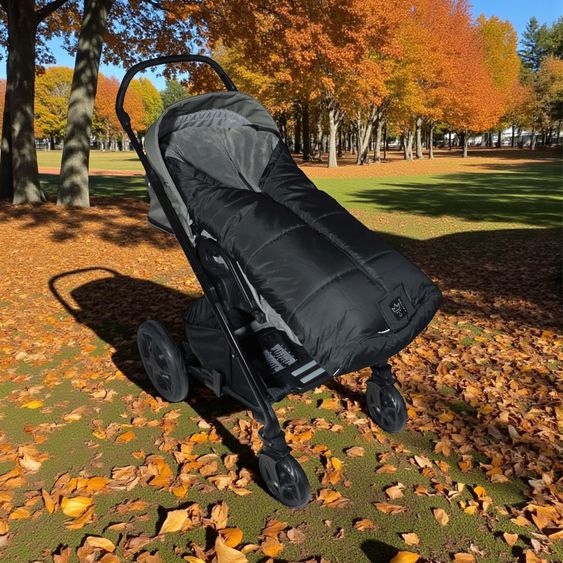 Kaiser Thermo-Fleece Fußsack Sandy für Buggy, Sport- & Kinderwagen - Black Grey