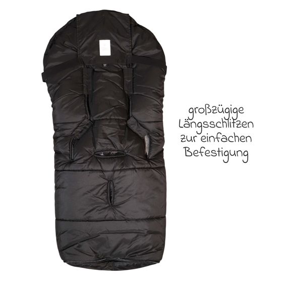 Kaiser Thermo-Fleece Fußsack Sandy für Buggy, Sport- & Kinderwagen - Black Grey