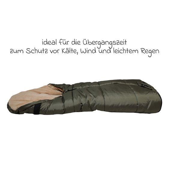 Kaiser Thermo-Fleece Fußsack Sandy für Buggy, Sport- & Kinderwagen - Kaki Camel
