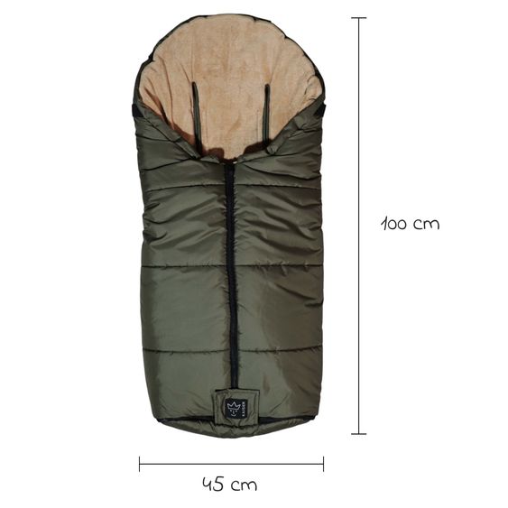 Kaiser Thermo-Fleece Fußsack Sandy für Buggy, Sport- & Kinderwagen - Kaki Camel
