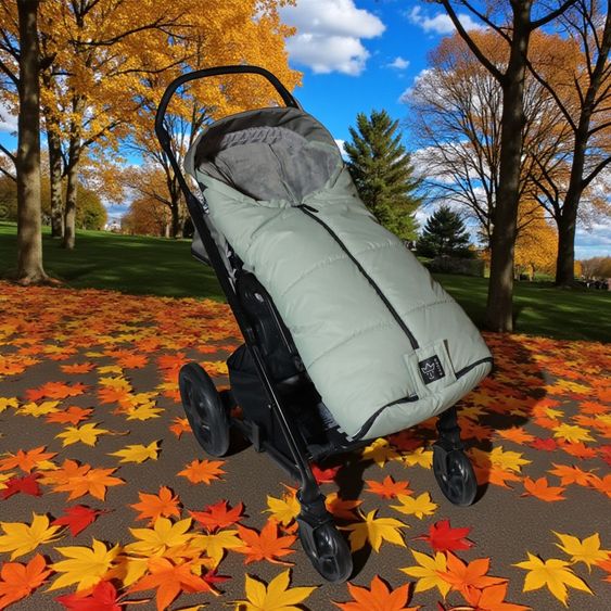 Kaiser Thermo-Fleece Fußsack Sandy für Buggy, Sport- & Kinderwagen - Salbei Green
