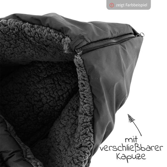 Kaiser Thermo-Sherpa-Fleece Fußsack XL Too - Anthracite