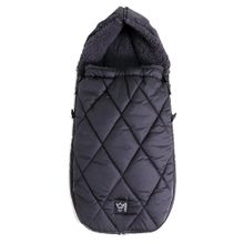 Thermo-Sherpa-Fleece Fußsack XL Too - Schwarz