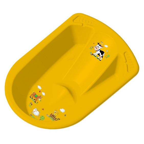 Keeeper Anatomische Badewanne mit Stöpsel - Funny Farm