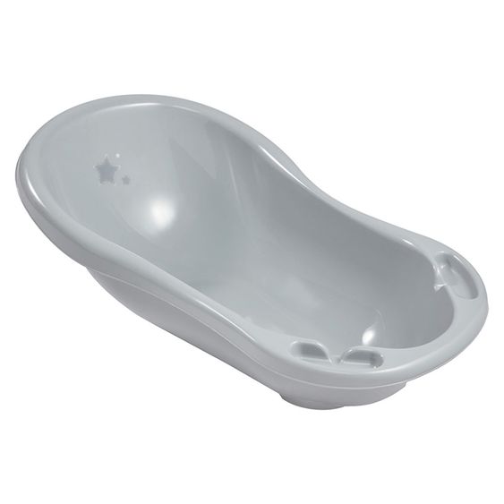 Keeeper Baby-Badewanne mit Stöpsel Maria - Stars - Cosmic Grey