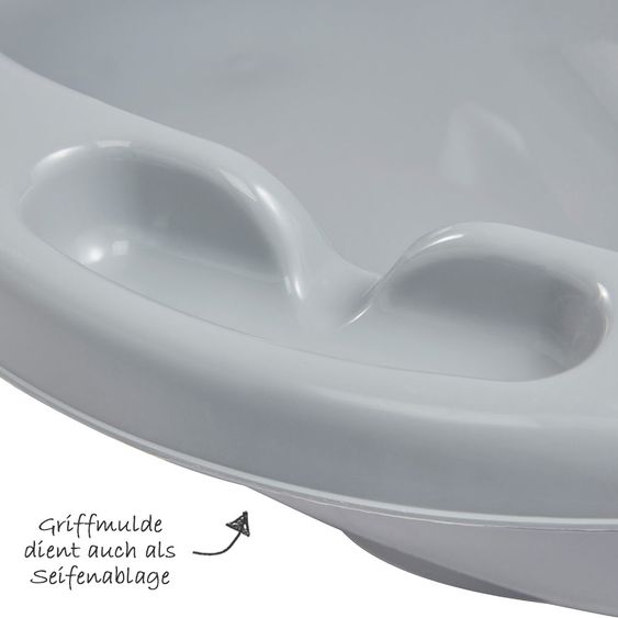 Keeeper Baby-Badewanne mit Stöpsel Maria - Stars - Cosmic Grey