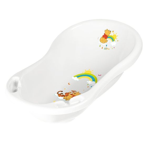 Keeeper Baby-Badewanne mit Stöpsel - Winnie Pooh Weiß