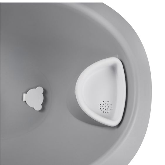 Keeeper Baby-Badewanne Natalia mit Stöpsel inkl. Badeliege 86 cm - Stars - Cosmic Grey