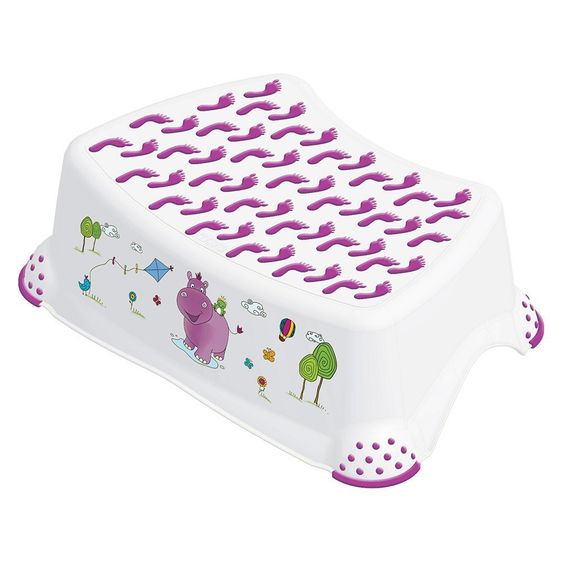 Keeeper Tritthocker Hippo - Weiß