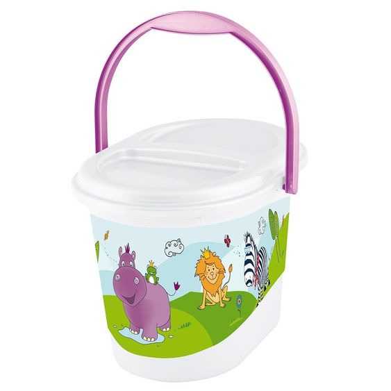 Keeeper Secchio per pannolini - Hippo Bianco