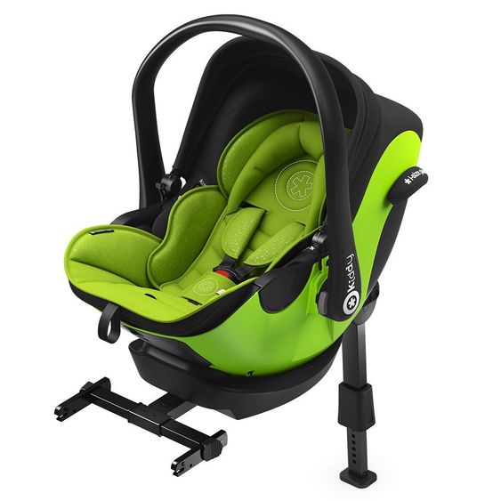 Kiddy Babyschale Evoluna i-Size inkl. Isofix-Basis - Lime Green