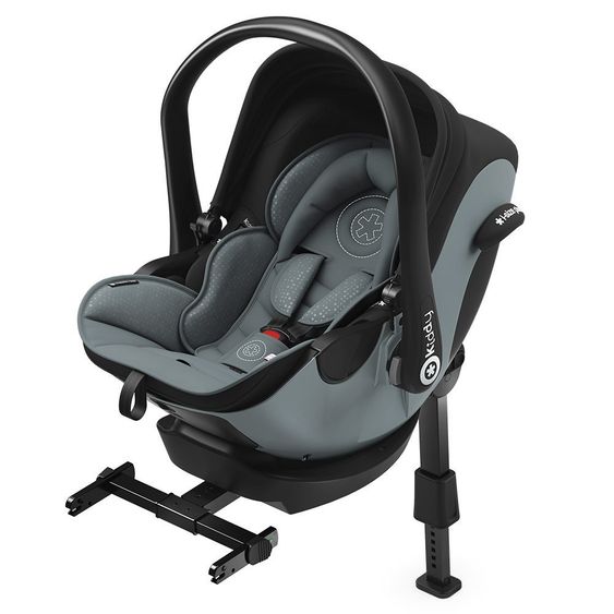 Kiddy Babyschale Evoluna i-Size inkl. Isofix-Basis - Steel Grey