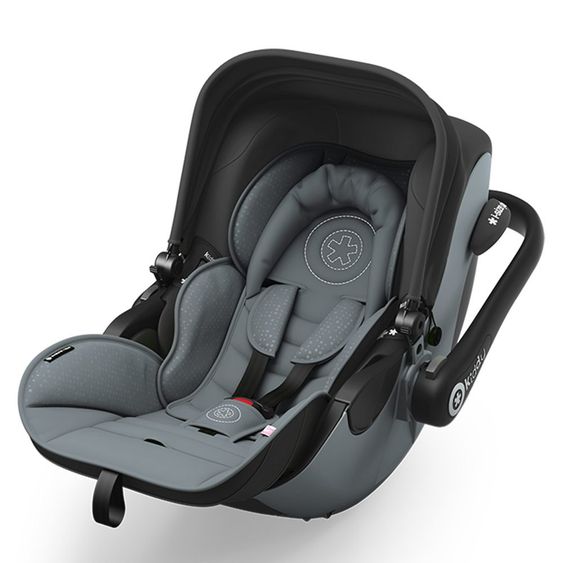 Kiddy Babyschale Evoluna i-Size inkl. Isofix-Basis - Steel Grey