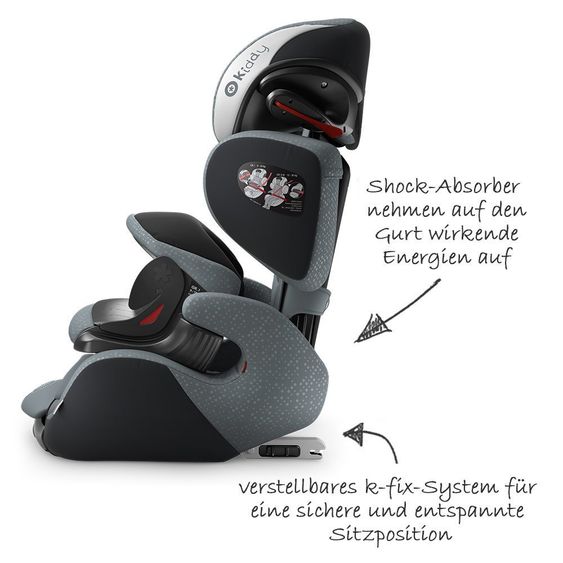 Kiddy Kindersitz Guardianfix 3 - Steel Grey