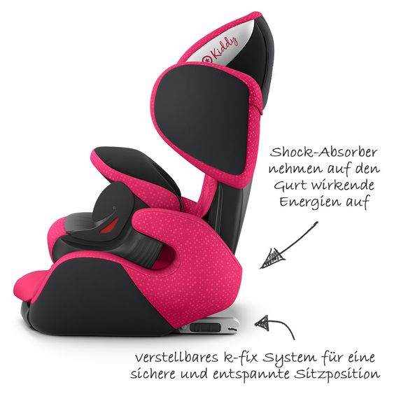 Kiddy Kindersitz Phoenixfix 3 - Berry Pink