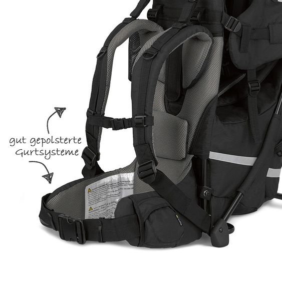 Kiddy Rückentrage Adventure Pack - Mystic Black