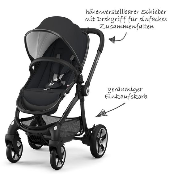 Kiddy Sportwagen Evostar 1 - Onyx Black