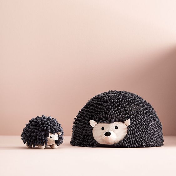Kids Concept Hocker Edvin - Igel - Grau