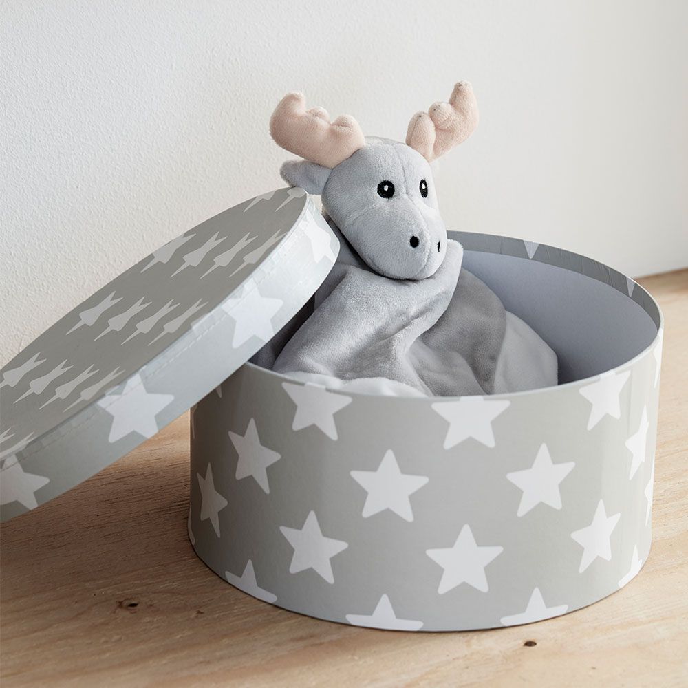 Kids Concept Schmusetuch Edvin - Elch - Grau