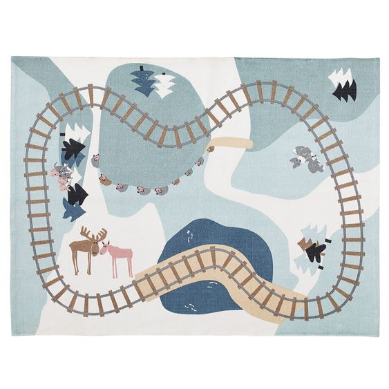 Kids Concept Spielteppich - Wald - 170 x 130 cm - Edvin