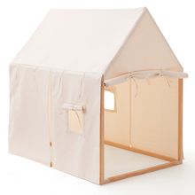 Spielzelt Haus 110 x 80 cm - Naturweiß