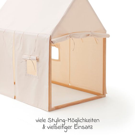 Kids Concept Spielzelt Haus 110 x 80 cm - Naturweiß