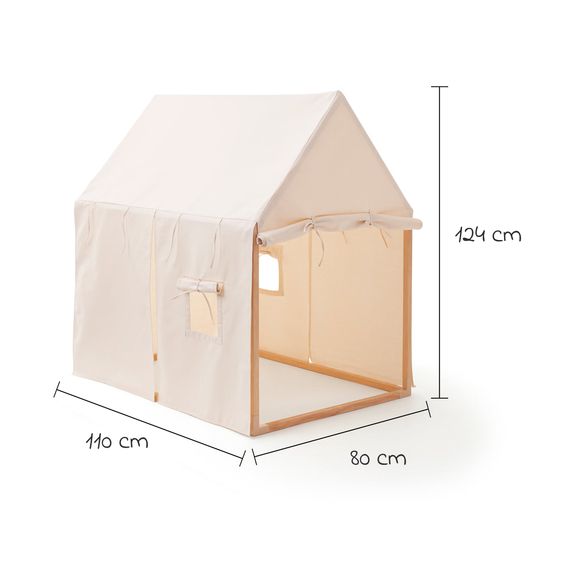 Kids Concept Spielzelt Haus 110 x 80 cm - Naturweiß