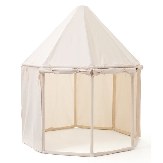 Kids Concept Spielzelt Pavillon 122 x 122 cm - Naturweiß