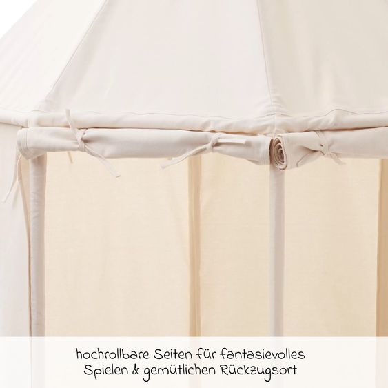 Kids Concept Spielzelt Pavillon 122 x 122 cm - Naturweiß