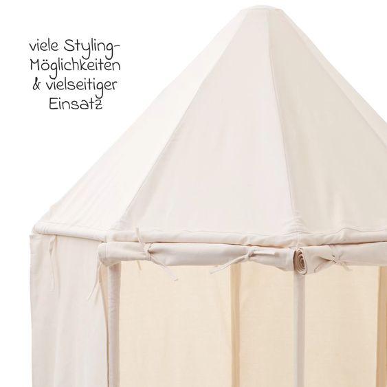 Kids Concept Spielzelt Pavillon 122 x 122 cm - Naturweiß