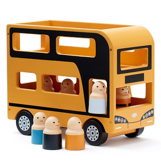Kids Concept Spielzeugauto - Doppeldeckerbus - Aiden