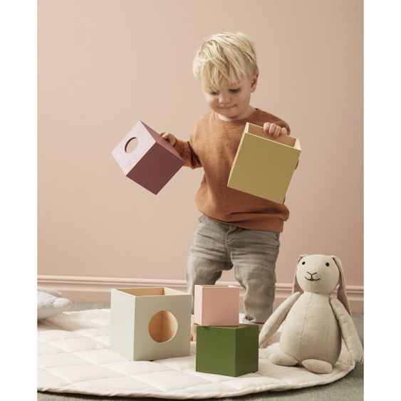 Kids Concept Stapelwürfel - Holz - Edvin