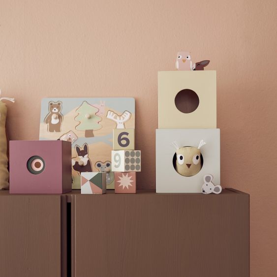 Kids Concept Stapelwürfel - Holz - Edvin