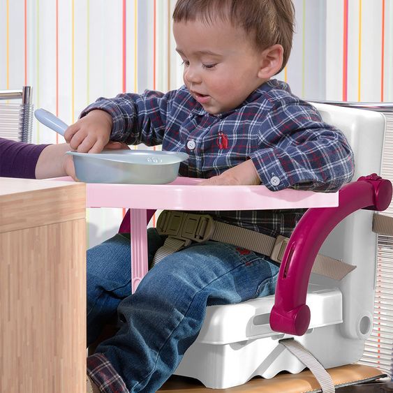 KidsKit Sitzerhöhung Hi-Seat mitwachsend - White Rose Berry