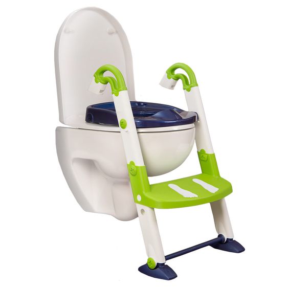 KidsKit Toilettentrainer 3 in 1 - Perl Blue Weiß Limette