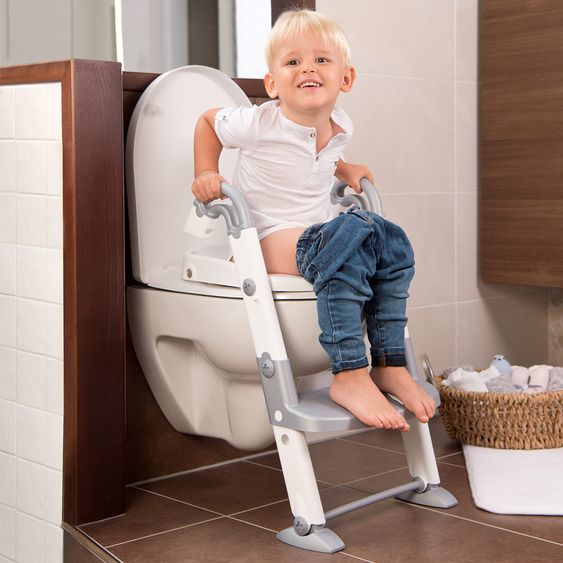 KidsKit Toilet trainer 3 in 1 - silver grey white