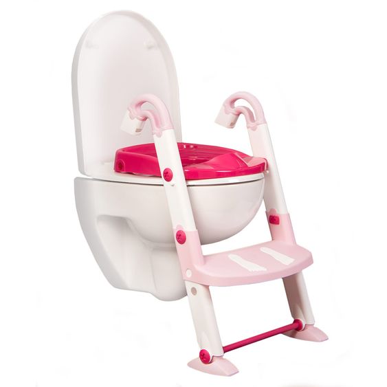 KidsKit Toilettentrainer 3 in 1 - Tender Rosé Weiß Pink