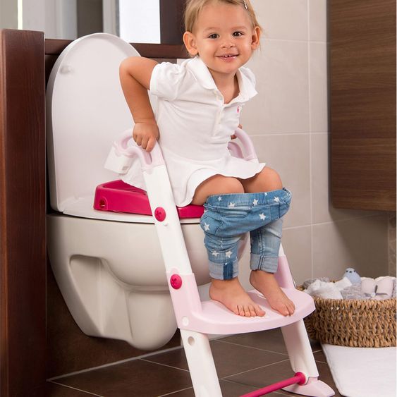 KidsKit Toilettentrainer 3 in 1 - Tender Rosé Weiß Pink