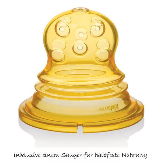 Kidsme 3-piece Starter Set Food Squeezer - Orange Lime