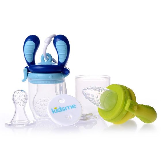 Kidsme 6-tlg. Starter-Set Food Feeder - Lime Aquamarin
