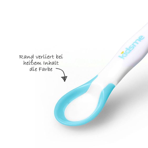 Kidsme Heat Sensor Spoon 2 Pack - Aquamarine