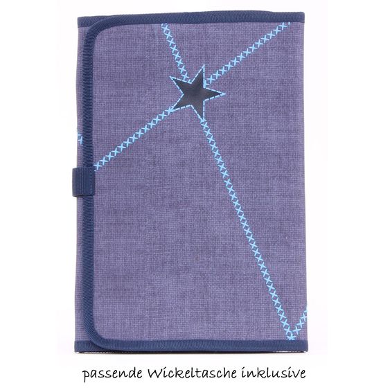 Kidzroom Wickeltasche Super Star mit Applikation - Blau
