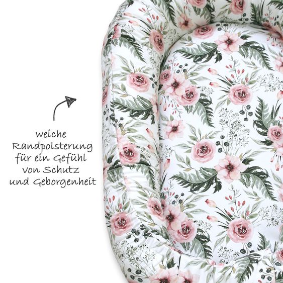 KinderConcept Babynest - Blossom - Pink