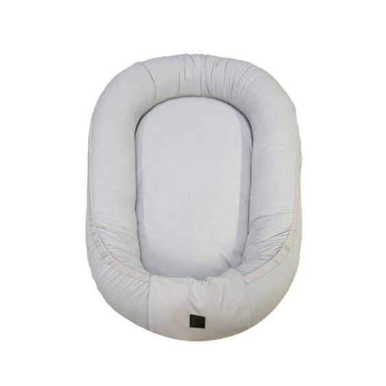 KinderConcept Babynest - Premium Velvet - Grau
