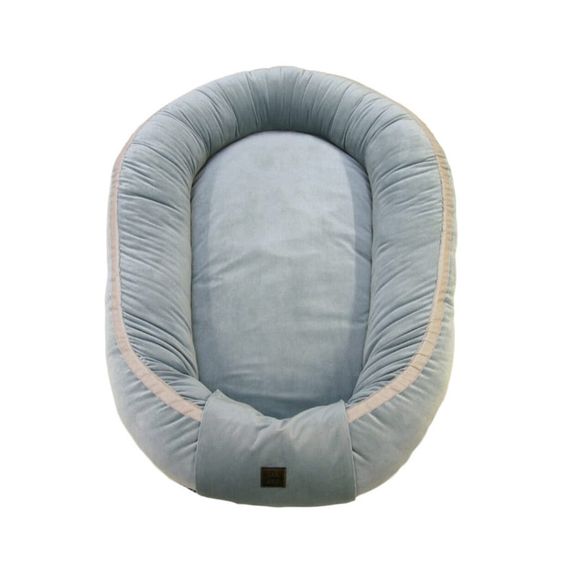 KinderConcept Babynest - Premium Velvet - Khaki