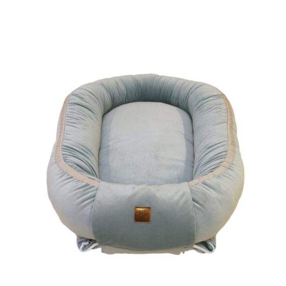 KinderConcept Babynest - Premium Velvet - Khaki