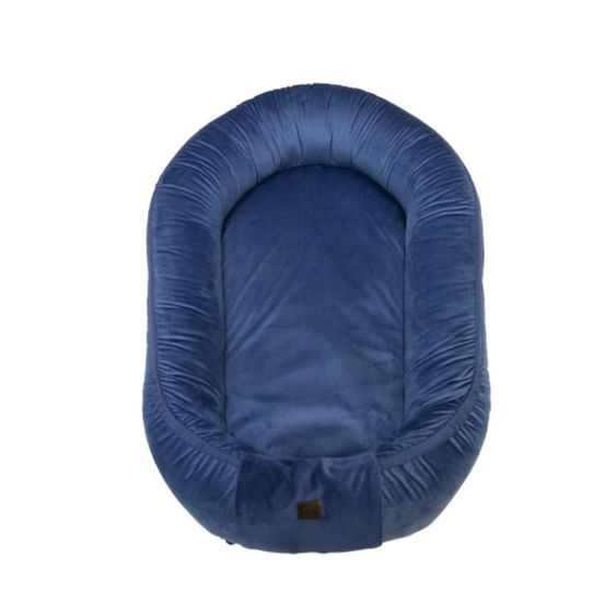 KinderConcept Babynest - Premium Velvet - Navy