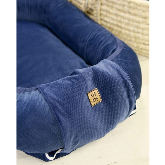 KinderConcept Babynest - Premium Velvet - Navy