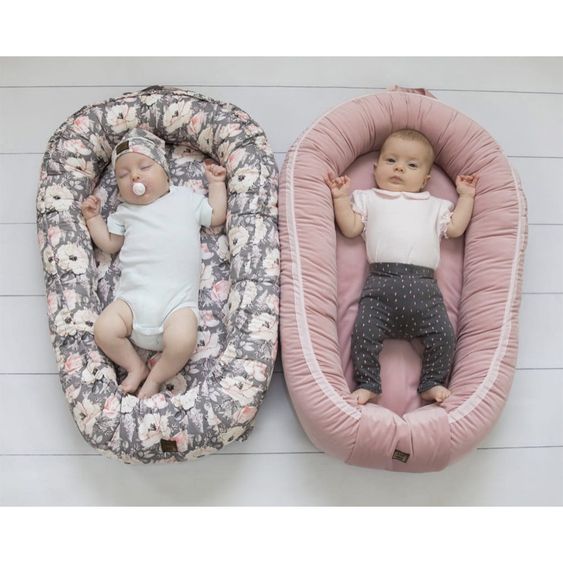 KinderConcept Babynest - Premium Velvet - Pink